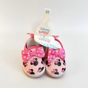 Disney Baby Pink Minnie Mouse Bow Shoes